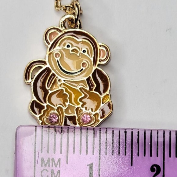 Monkey Pendant Necklace in Monkey Keepsake Box - Picture 7 of 8